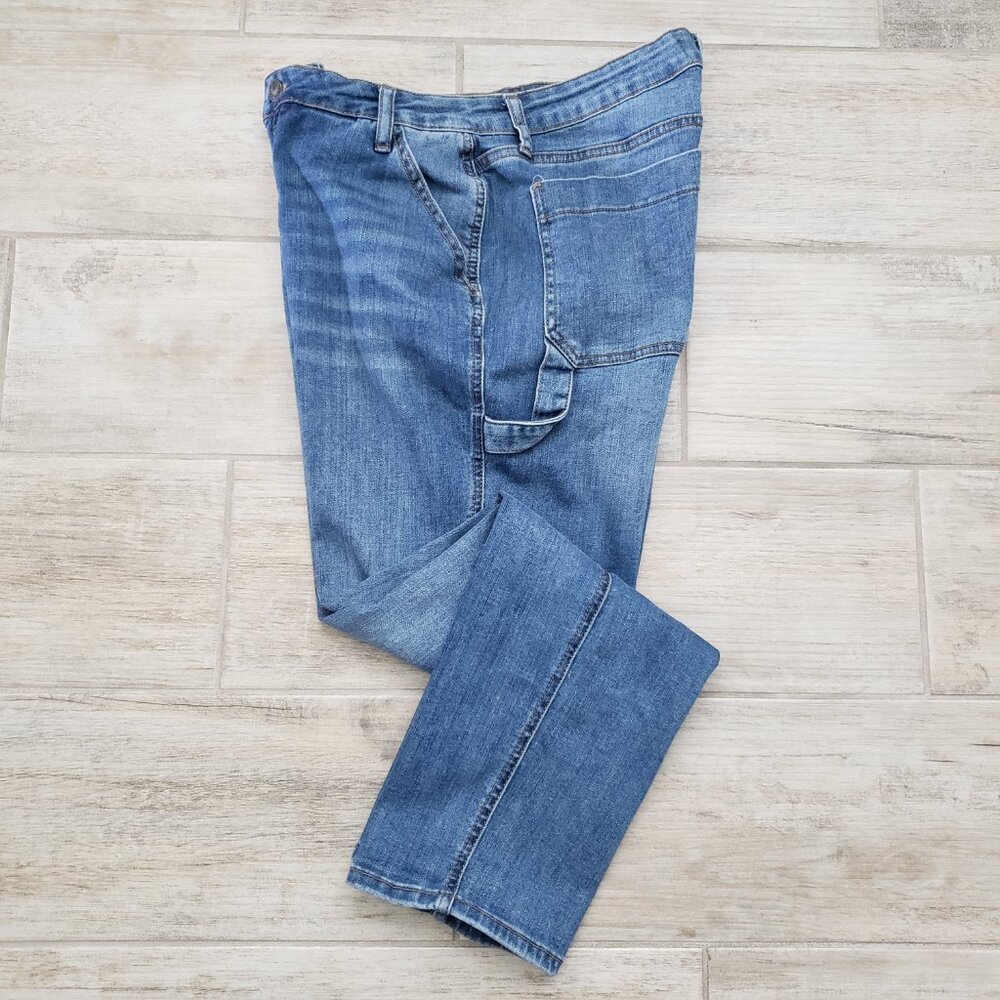 Judy Blue Slim Fit Jeans Women's Utility Carpenter Pocket Stretch‎ Denim 30